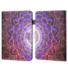 For Amazon Kindle Fire HD10 2023/2021 Coloured Drawing Stitching Smart Leather Tablet Case(Mandala Flower) - 1