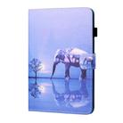 For Amazon Kindle Fire HD10 2023/2021 Coloured Drawing Stitching Smart Leather Tablet Case(Tree and Elephant) - 2