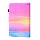 For Amazon Kindle Fire HD10 2023/2021 Coloured Drawing Stitching Smart Leather Tablet Case(Sunrise) - 3