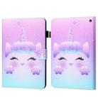 For Amazon Kindle Fire HD10 2023/2021 Coloured Drawing Stitching Smart Leather Tablet Case(Unicorn) - 1