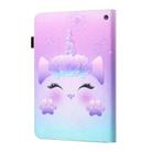 For Amazon Kindle Fire HD10 2023/2021 Coloured Drawing Stitching Smart Leather Tablet Case(Unicorn) - 3