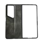 For Honor Magic V2 RSR Porsche Design Crazy Horse Pattern Folding Leather Phone Case(Green) - 1