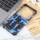 For Motorola Razr 40 Ultra Camouflage Armor Kickstand TPU + PC Magnetic Phone Case(Dark Blue) - 2