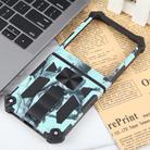 For Motorola Razr 40 Ultra Camouflage Armor Kickstand TPU + PC Magnetic Phone Case(Mint Green) - 2