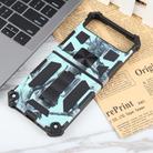 For Motorola Razr 40 Camouflage Armor Kickstand TPU + PC Magnetic Phone Case(Mint Green) - 2