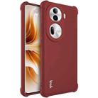 For OPPO Reno11 Pro 5G Global imak Shockproof Airbag TPU Phone Case(Matte Red) - 1