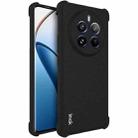 For Realme 12 Pro / 12 Pro+ 5G imak Shockproof Airbag TPU Phone Case(Matte Black) - 1