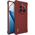 For Realme 12 Pro / 12 Pro+ 5G imak Shockproof Airbag TPU Phone Case(Matte Red) - 1