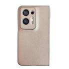 For OPPO Find N2 Morandi Pearlescent Paint Shockproof Phone Case(Gold) - 1