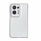 For OPPO Find N2 Morandi Pearlescent Paint Shockproof Phone Case(White) - 1