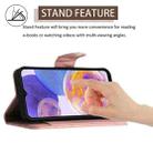 For Samsung Galaxy A53 5G Rhombic Texture Flip Leather Phone Case with Lanyard(Coral Pink) - 3