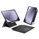 For Samsung Galaxy Tab A9+ DUX DUCIS DK Floating Magnetic Keyboard Leather Tablet Case(Black) - 1