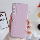 For Honor V Purse Morandi Pearlescent Paint Shockproof Phone Case(Pink) - 2