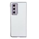 For Honor Magic Vs2 Morandi Pearlescent Paint Shockproof Phone Case(White) - 1