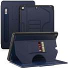 For iPad 10.2 2021 / 2020 / 10.5 Notebook Magnetic Leather Tablet Case(Navy Blue) - 1