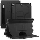 For iPad 10.2 2021 / 2020 / 10.5 Notebook Magnetic Leather Tablet Case(Black) - 1