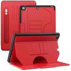 For iPad 10.2 2021 / 2020 / 10.5 Notebook Magnetic Leather Tablet Case(Red) - 1