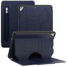 For iPad 9.7 2018 / 2017 / Air Notebook Magnetic Leather Tablet Case(Navy Blue) - 1