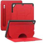 For iPad 9.7 2018 / 2017 / Air Notebook Magnetic Leather Tablet Case(Red) - 1