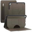 For iPad 9.7 2018 / 2017 / Air Notebook Magnetic Leather Tablet Case(Brown) - 1