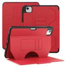 For iPad Pro 11 2022 / Air 10.9 2022 Notebook Magnetic Leather Tablet Case(Red) - 1