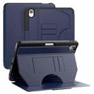 For iPad Air 11 2024 Notebook Magnetic Leather Tablet Case(Navy Blue) - 1