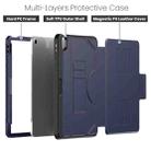 For iPad Air 11 2024 Notebook Magnetic Leather Tablet Case(Navy Blue) - 3