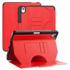 For iPad Air 11 2024 Notebook Magnetic Leather Tablet Case(Red) - 1