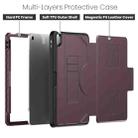 For iPad Air 11 2024 Notebook Magnetic Leather Tablet Case(Purple) - 3