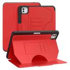 For iPad Pro 11 2024 Notebook Magnetic Leather Tablet Case(Red) - 1