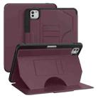 For iPad Pro 11 2024 Notebook Magnetic Leather Tablet Case(Purple) - 1