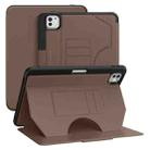 For iPad Pro 11 2024 Notebook Magnetic Leather Tablet Case(Brown) - 1