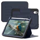 For iPad mini 2024 / mini 6 Notebook Magnetic Leather Tablet Case(Navy Blue) - 3