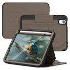 For iPad mini 2024 / mini 6 Notebook Magnetic Leather Tablet Case(Brown) - 3