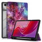 For Lenovo Tab M11 / Xiaoxin Pad 2024 Acrylic 3-Fold Painted Smart Leather Tablet Case(Milky Way) - 1