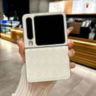 For Huawei Pura X Pearlescent Paint Diamond Shaped Checkered Leather Phone Case(Silver) - 2