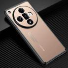 For OPPO Find X7 Frosted Metal Phone Case(Gold) - 1