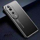 For vivo S19 Pro Frosted Metal Phone Case(Black) - 1