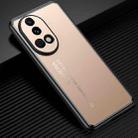 For Huawei nova 12 Pro Frosted Metal Phone Case(Gold) - 1