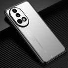 For Huawei nova 12 Pro Frosted Metal Phone Case(Silver) - 1