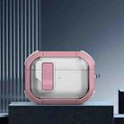 For AirPods Pro 2 Thunder Clear Wireless Earphones Protective Case with Magnetic Switch(Pink) - 1