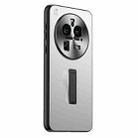 For OPPO Find X6 Pro Frosted Metal Hybrid TPU Holder Phone Case(Silver) - 1