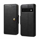 For Google Pixel 6 Pro Denior Cowhide Texture Wallet Style Leather Phone Case(Black) - 1