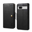 For Google Pixel 7a Denior Cowhide Texture Wallet Style Leather Phone Case(Black) - 1