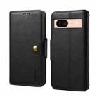 For Google Pixel 8a Denior Cowhide Texture Wallet Style Leather Phone Case(Black) - 1