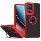 For Motorola Moto G Stylus 5G 2024 Q Shadow 1 Series TPU + PC Phone Case with Ring(Red) - 1