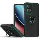 For Motorola Moto G Stylus 5G 2024 Q Shadow 1 Series TPU + PC Phone Case with Ring(Dark Green) - 1