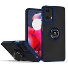 For Motorola Moto G24 / G04 Q Shadow 1 Series TPU + PC Phone Case with Ring(Royal Blue) - 1