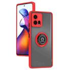 For Motorola Edge 30 Fusion Q Shadow 1 Series TPU + PC Phone Case with Ring(Red) - 1