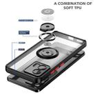 For Motorola Edge 30 Fusion Q Shadow 1 Series TPU + PC Phone Case with Ring(Red) - 3